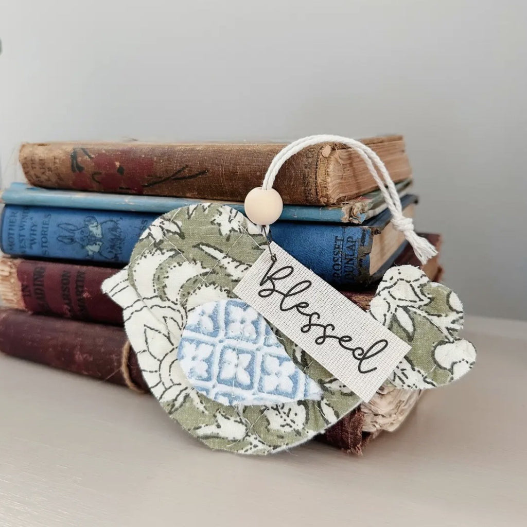 Quilted Fabric Bird Ornament