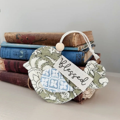 Quilted Fabric Bird Ornament