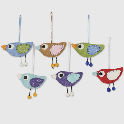 Felt Ornaments Birds