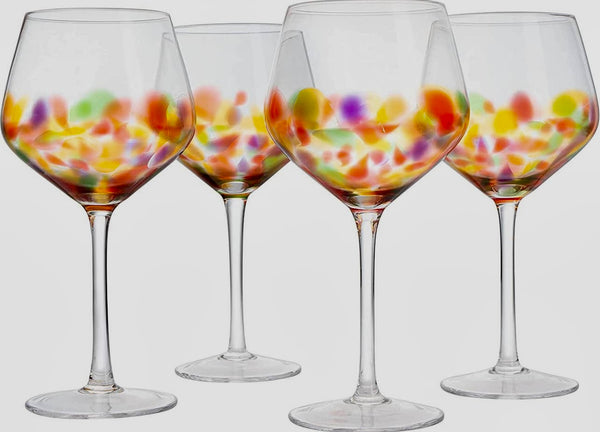 Mexican Confetti Wine Glass