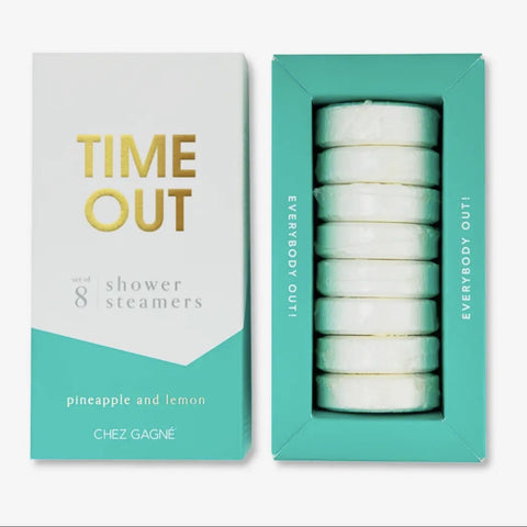 Time Out Shower Steamers Pineapple Lemon Set of 8