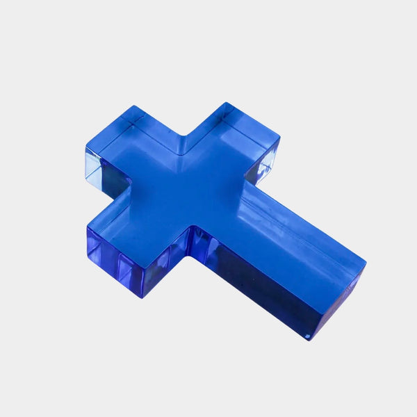 Acrylic crosses, weighted assorted colors