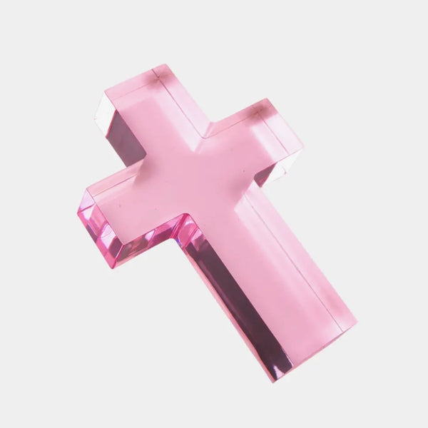 Acrylic crosses, weighted assorted colors
