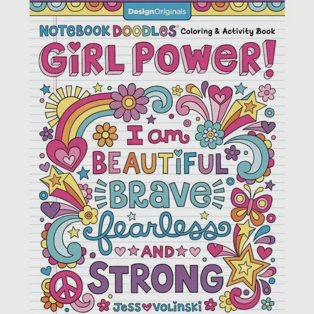 Girl Power Coloring Book Notebook