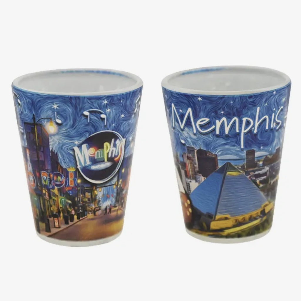Memphis shot glass Collage