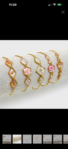 DRIED FLOWERS BRACELETS AST