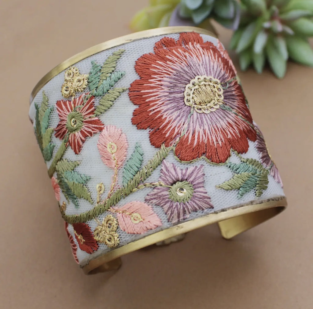 Autumn Embroidered Cuff