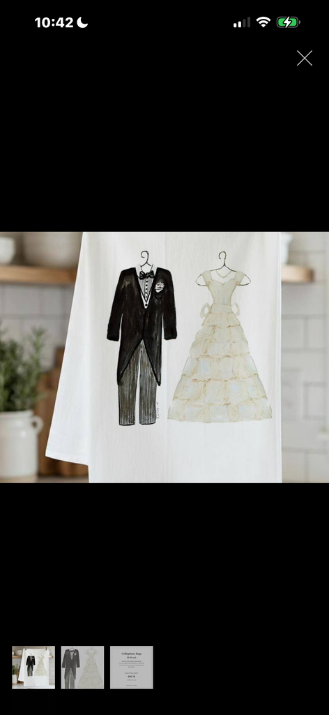 Bride and Groom Tea Towel