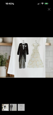 Bride and Groom Tea Towel
