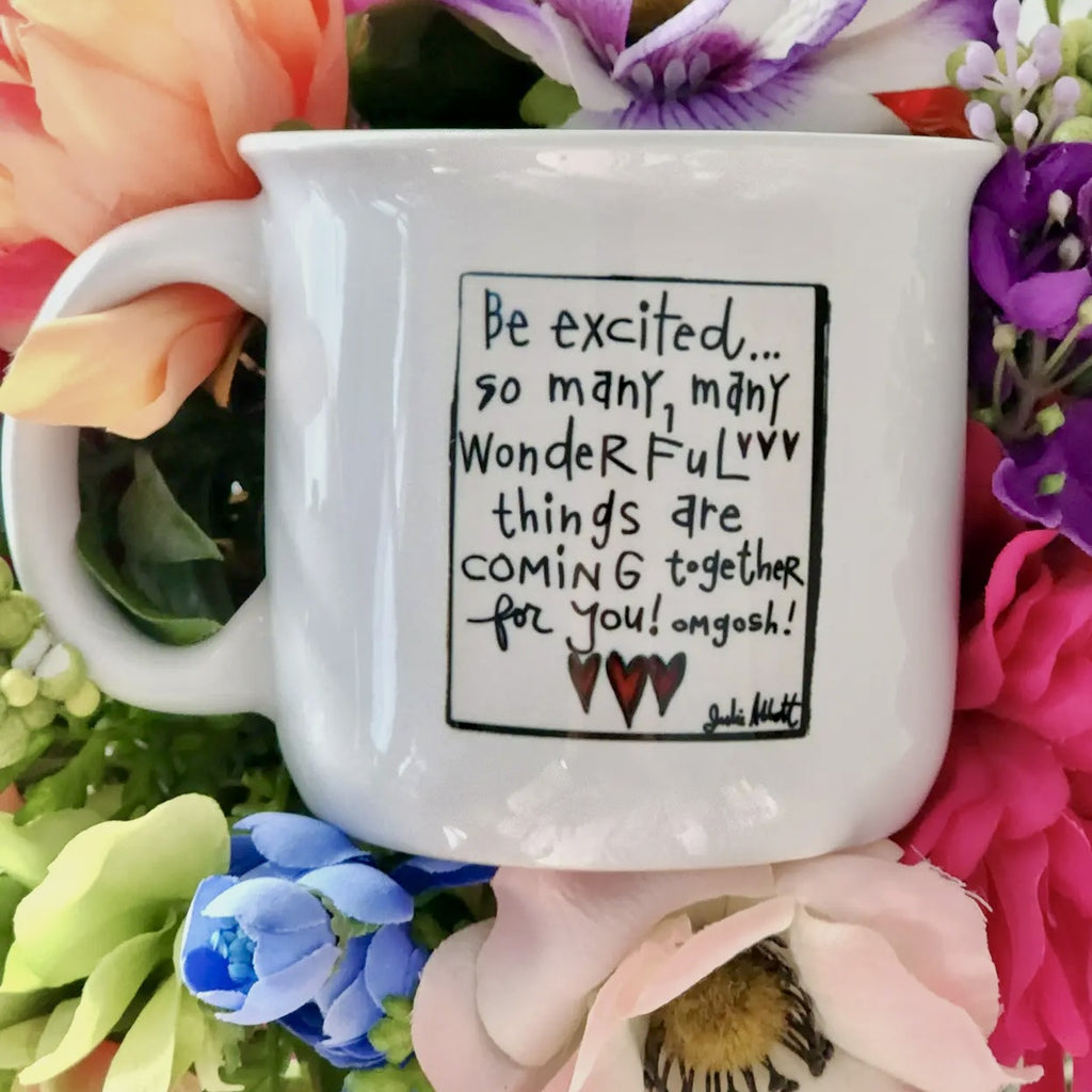 Exciting things 15 oz mug