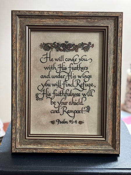 "He will Cover You with His Feathers..."