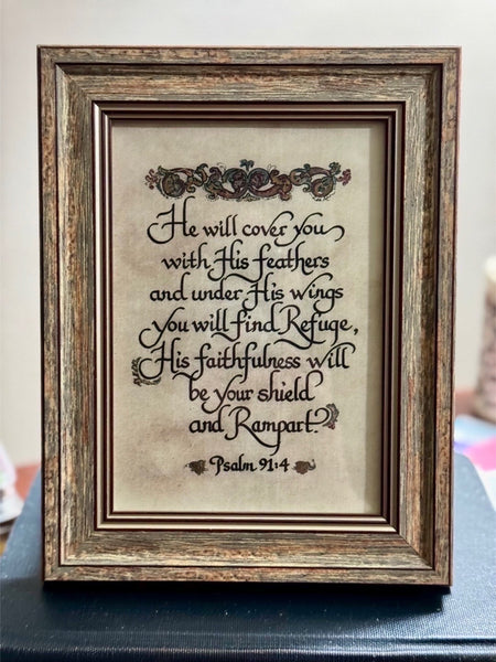 "He will Cover You with His Feathers..."