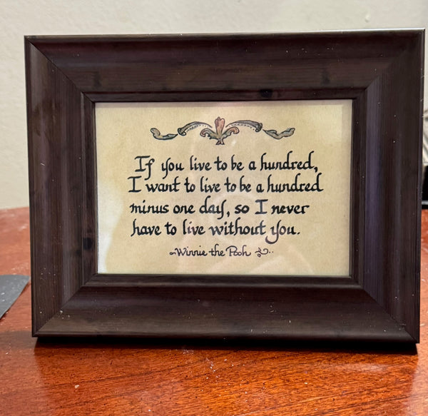 "If You Live to be a Hundred.."