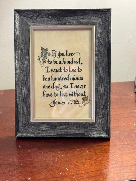 "If You Live to be a Hundred.."