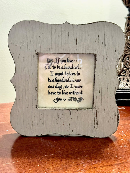 "If You Live to be a Hundred.."