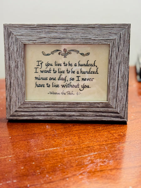 "If You Live to be a Hundred.."