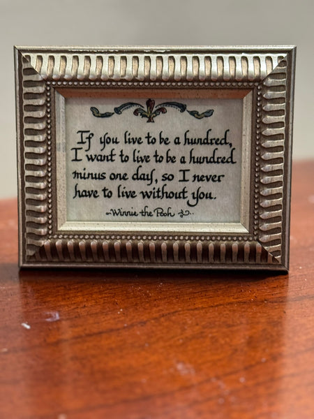 "If You Live to be a Hundred.."