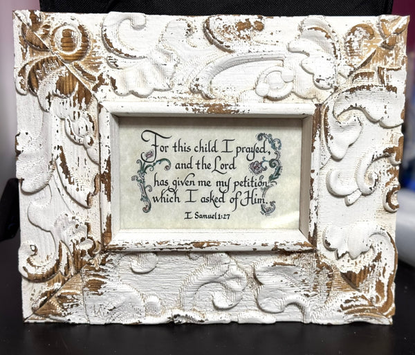 "For this Child I Prayed" Calligraphy