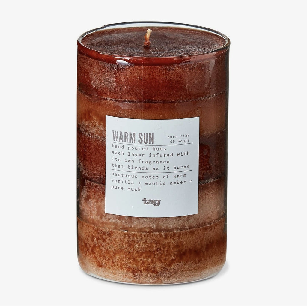 Fusion Warm Sun Candle Med Brown