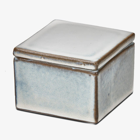 Decorative stoneware keepsake box