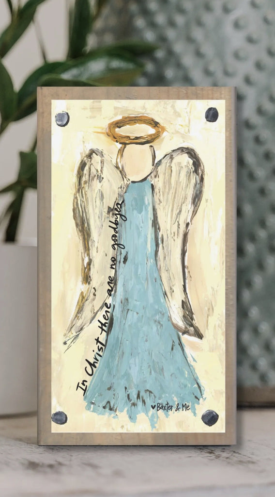 No Goodbyes in Christ Driftwood Block