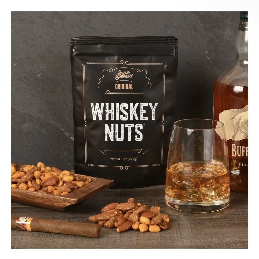 Whiskey, nuts gourmet mix