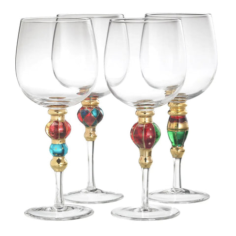 Colorful Splendor Wine Goblets
