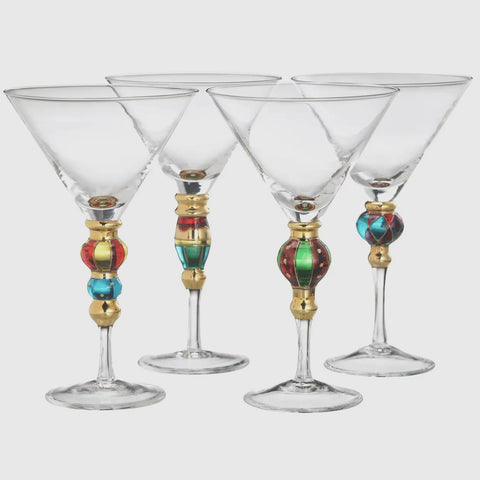 Colorful Splendor Martini Glass