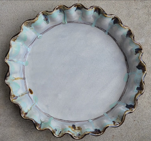 Shallow Pie Plate Plain Pottery