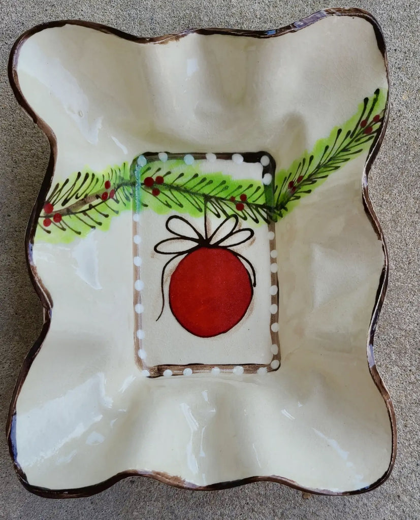 Friendship Bowl Ornament Handpainted Pottery