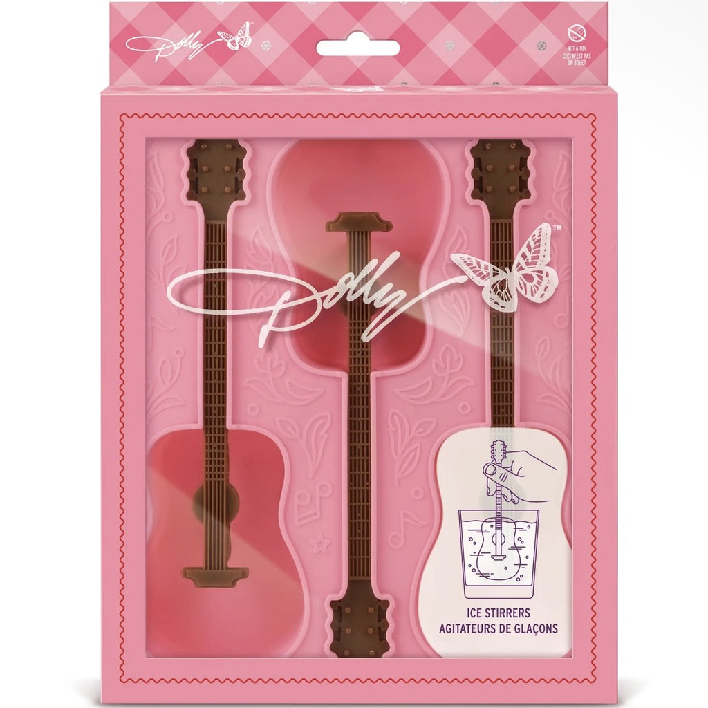 Dolly Parton Ice Mold Tray / guitar ice stir