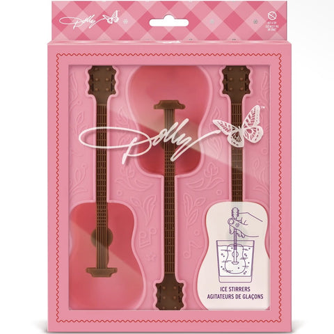 Dolly Parton Ice Mold Tray / guitar ice stir