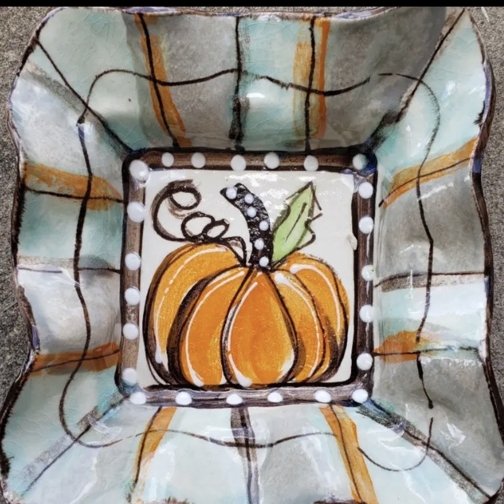 Condiment bowl pumpkin fall