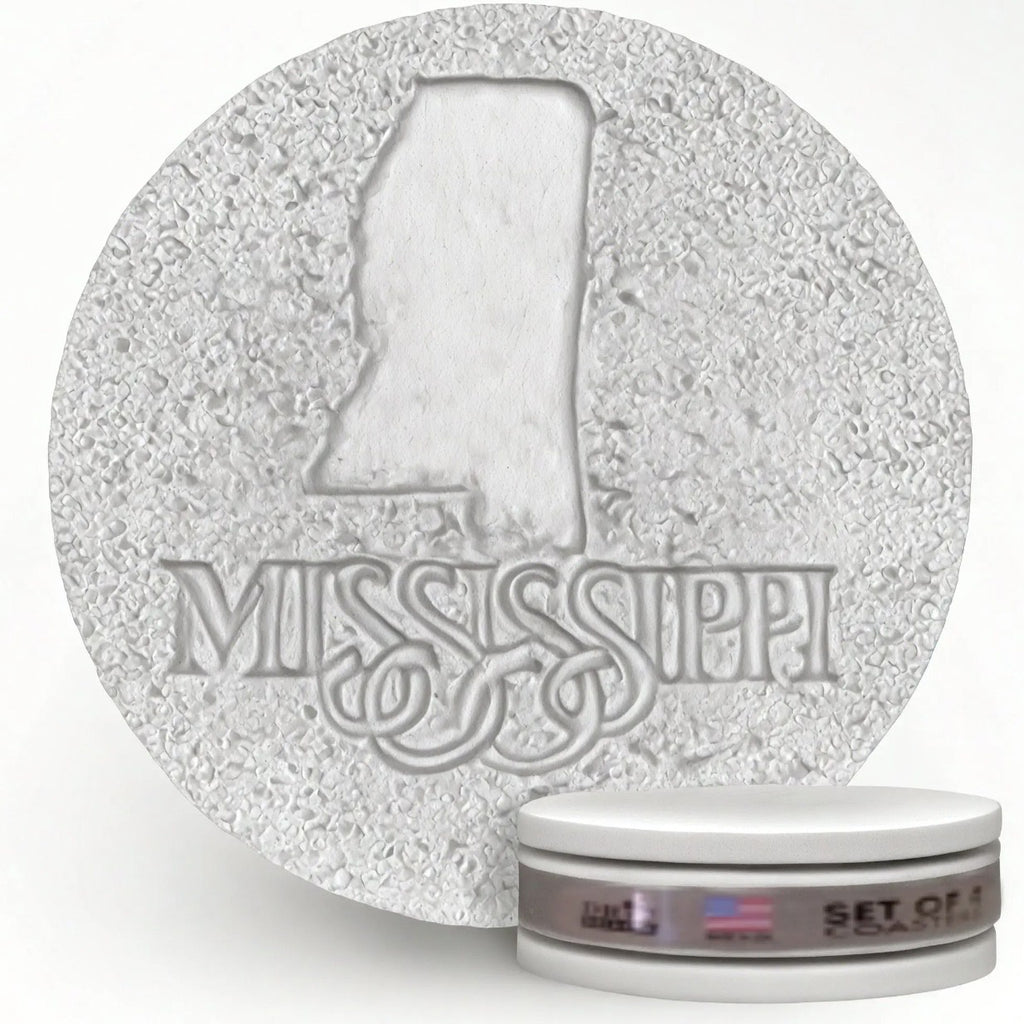 Mississippi Coaster Set of 4 in Gift Tin