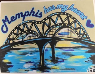 Pop Art Memphis Has My Heart Sticker