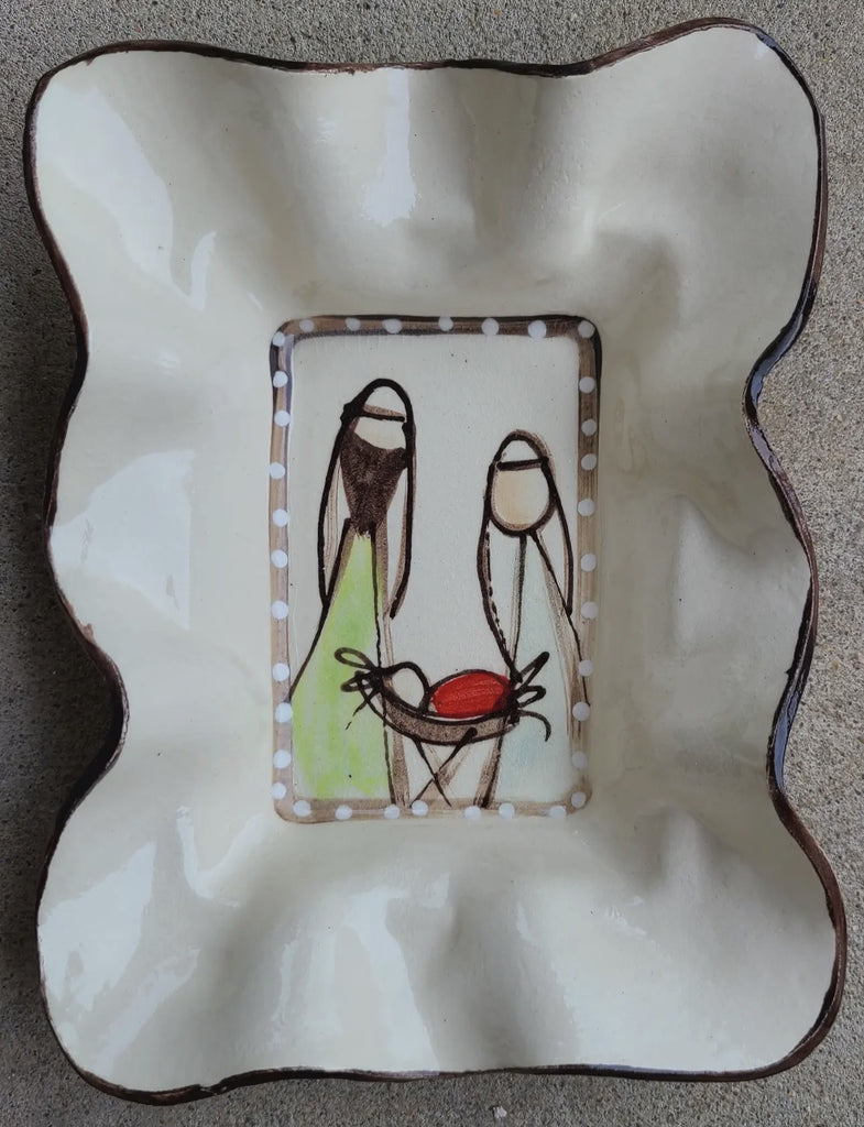 Friendship Bowl Nativity Pottery
