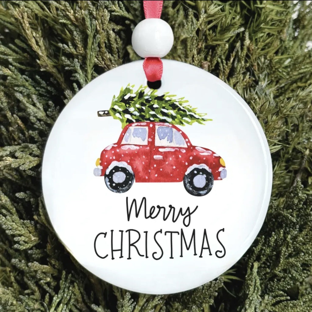 Merry Christmas Car Ornament