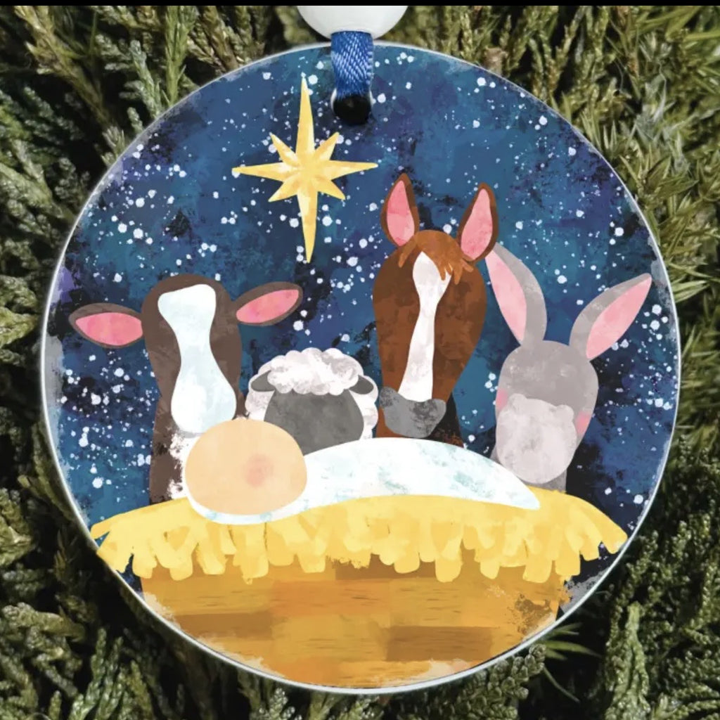 Nativity Animals Ornament