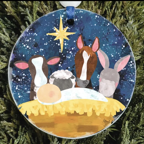 Nativity Animals Ornament