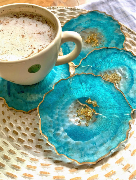 Free Form Geode Coasters