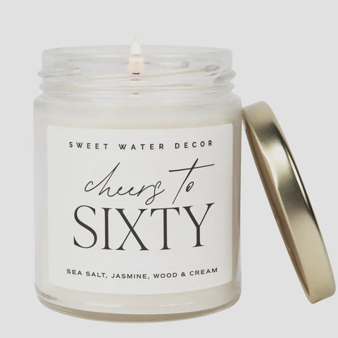 Cheers to 60 Sixty -9 Oz Soy Candle
