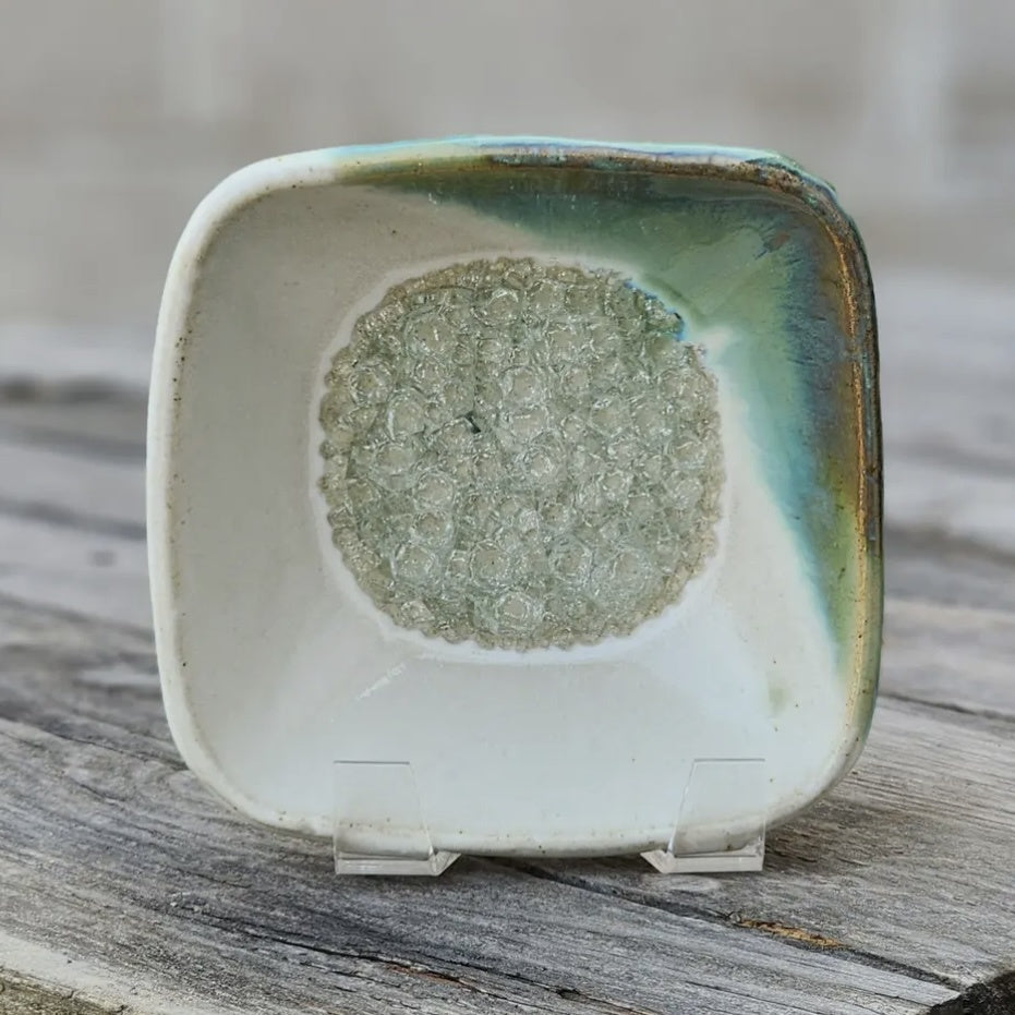 Square Pottery Candy  Dish
