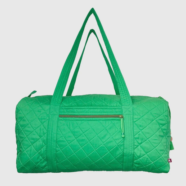 Quilted Cotton Solid Duffel Bag Ast Colors