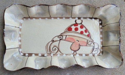 Dessert tray Santa Dots