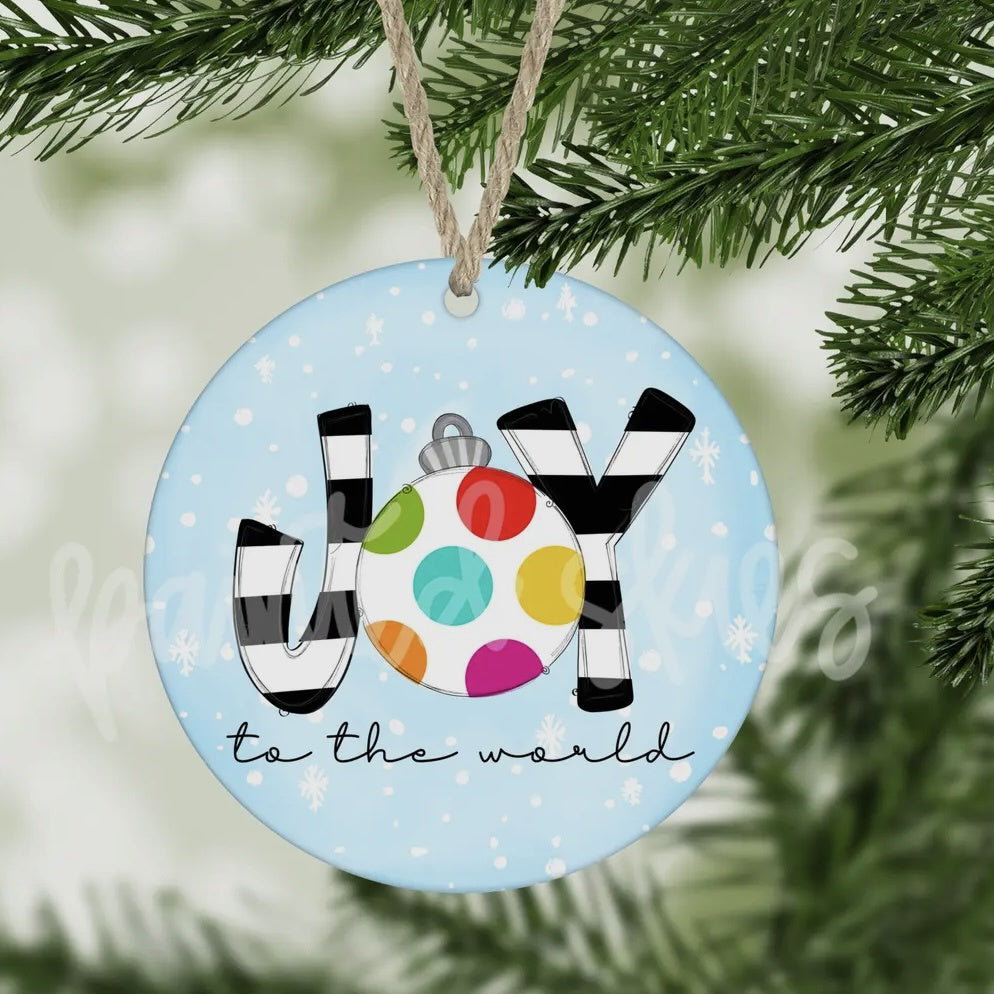 JOY to The World Christmas ornament whims