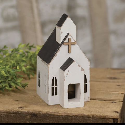 Church Sitter Decor Distressed