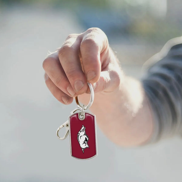 SEC College Dog Tag Keychain