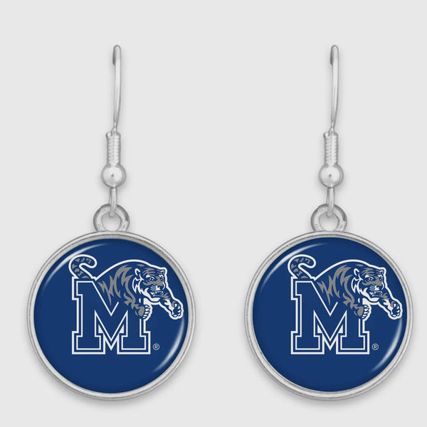 U of M Memphis Tiger Earrings Leah