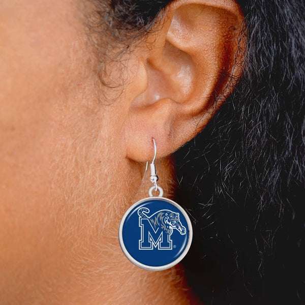 U of M Memphis Tiger Earrings Leah