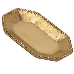 Gold Beaded Tray